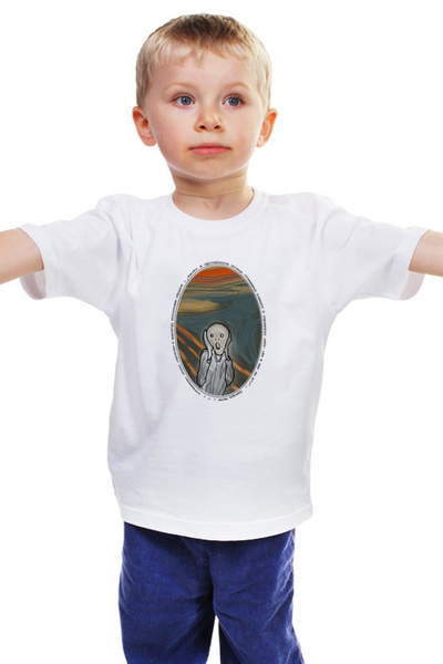 Заказать детскую футболку в Москве. Детская футболка классическая унисекс Крик 1 от t_interior@mail.ru - готовые дизайны и нанесение принтов.