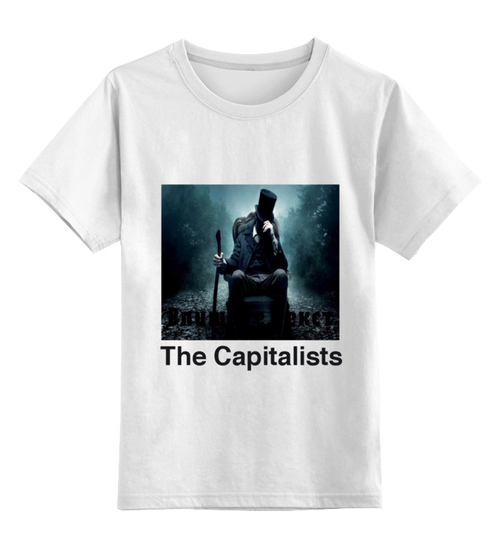 Заказать детскую футболку в Москве. Детская футболка классическая унисекс Капиталист от nomadrnd@yandex.ru - готовые дизайны и нанесение принтов.
