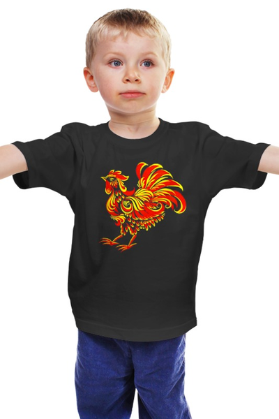 Заказать детскую футболку в Москве. Детская футболка классическая унисекс Петушок от irishkalia - готовые дизайны и нанесение принтов.
