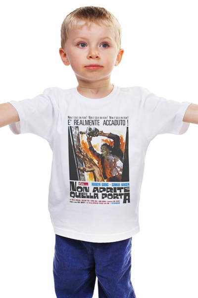 Заказать детскую футболку в Москве. Детская футболка классическая унисекс Техасская Резня Бензопилой от KinoArt - готовые дизайны и нанесение принтов.