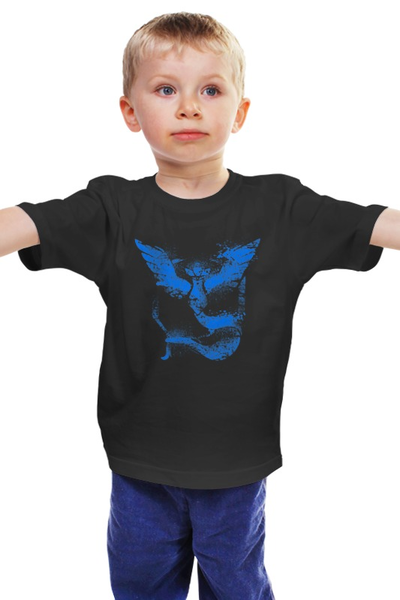 Заказать детскую футболку в Москве. Детская футболка классическая унисекс Team Mystic от printik - готовые дизайны и нанесение принтов.