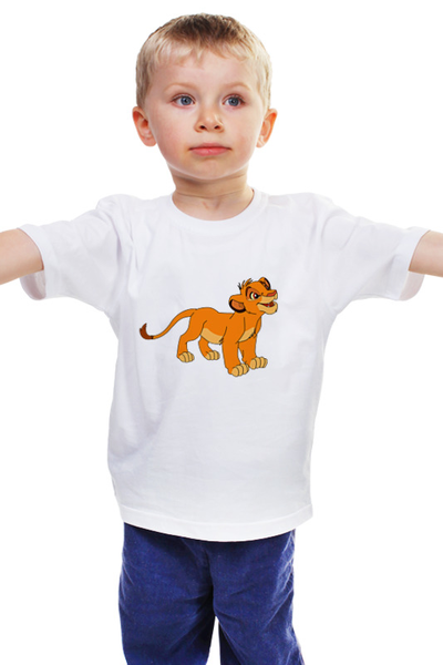 Заказать детскую футболку в Москве. Детская футболка классическая унисекс Симба  от Arrow92 - готовые дизайны и нанесение принтов.