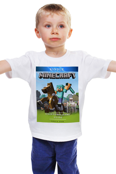 Заказать детскую футболку в Москве. Детская футболка классическая унисекс Minecraf от Ринат Сулейманов - готовые дизайны и нанесение принтов.