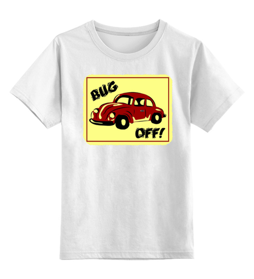 Заказать детскую футболку в Москве. Детская футболка классическая унисекс Bug Off от Leichenwagen - готовые дизайны и нанесение принтов.