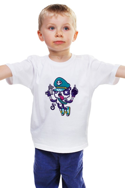 Заказать детскую футболку в Москве. Детская футболка классическая унисекс Зомби от ПРИНТЫ ПЕЧАТЬ  - готовые дизайны и нанесение принтов.