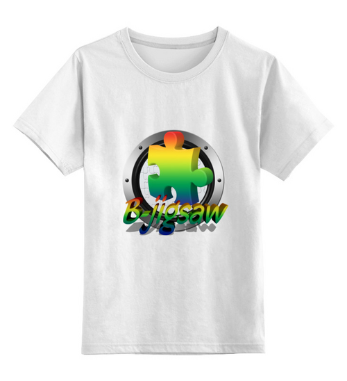 Заказать детскую футболку в Москве. Детская футболка классическая унисекс B-Jigsaw от THE_NISE  - готовые дизайны и нанесение принтов.