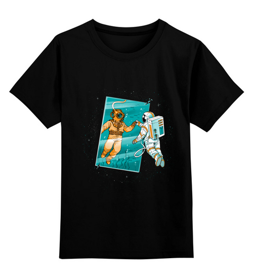 Заказать детскую футболку в Москве. Детская футболка классическая унисекс Космическое зеркало от ISliM - готовые дизайны и нанесение принтов.