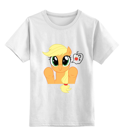 Заказать детскую футболку в Москве. Детская футболка классическая унисекс Cute Applejack от Alexis Light - готовые дизайны и нанесение принтов.