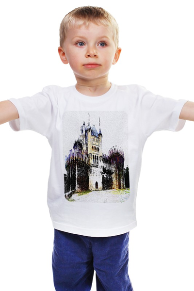 Заказать детскую футболку в Москве. Детская футболка классическая унисекс Замок Бутрон  от Stil na yarkosti - готовые дизайны и нанесение принтов.
