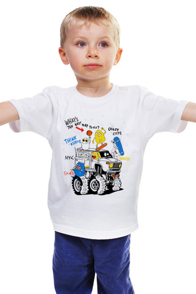 Заказать детскую футболку в Москве. Детская футболка классическая унисекс Мультяшки от T-shirt print  - готовые дизайны и нанесение принтов.