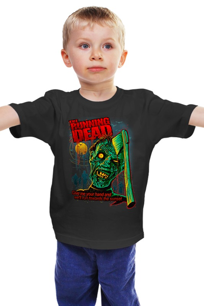 Заказать детскую футболку в Москве. Детская футболка классическая унисекс Зомби от Xieros - готовые дизайны и нанесение принтов.