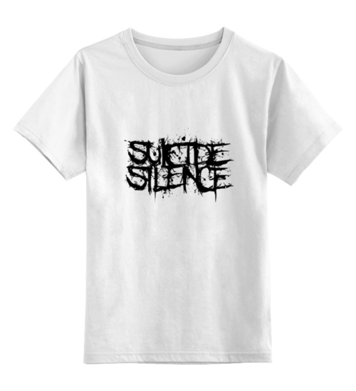 Заказать детскую футболку в Москве. Детская футболка классическая унисекс SILENCE от gent777 - готовые дизайны и нанесение принтов.