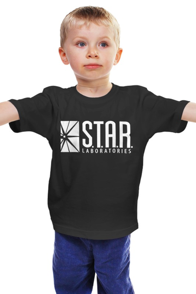 Заказать детскую футболку в Москве. Детская футболка классическая унисекс S.T.A.R. Labs от cherdantcev - готовые дизайны и нанесение принтов.