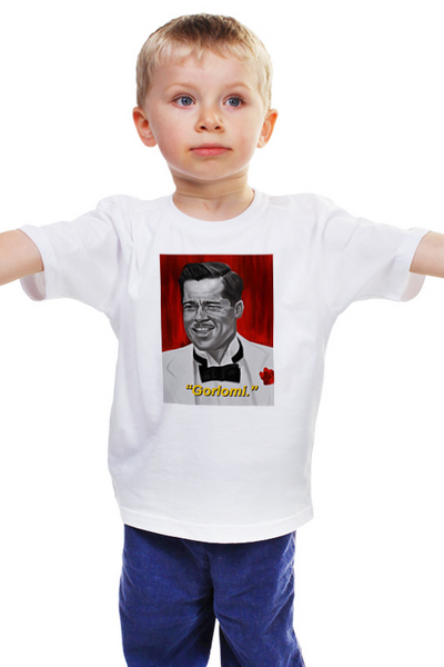 Заказать детскую футболку в Москве. Детская футболка классическая унисекс Лейтенант Альдо Рейн от Gosha Gosha - готовые дизайны и нанесение принтов.