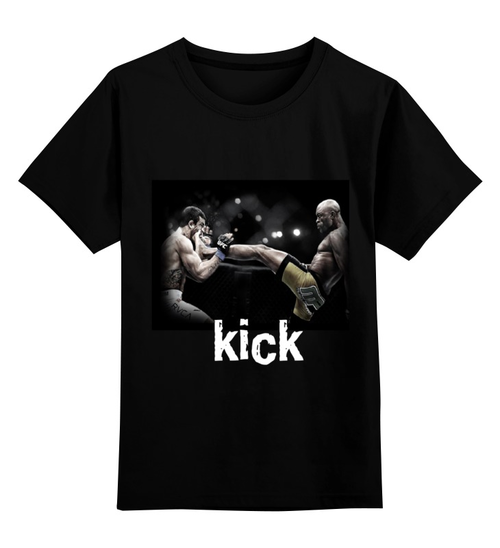 Заказать детскую футболку в Москве. Детская футболка классическая унисекс kick boxing от seregin - готовые дизайны и нанесение принтов.