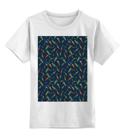 Заказать детскую футболку в Москве. Детская футболка классическая унисекс Веган  от Asparagus Lab + Masha Saunders - готовые дизайны и нанесение принтов.