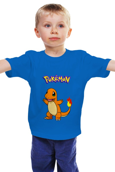 Заказать детскую футболку в Москве. Детская футболка классическая унисекс PoKeMon Charmander от EDJEY  - готовые дизайны и нанесение принтов.