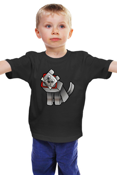 Заказать детскую футболку в Москве. Детская футболка классическая унисекс Minecraft  от cherdantcev - готовые дизайны и нанесение принтов.