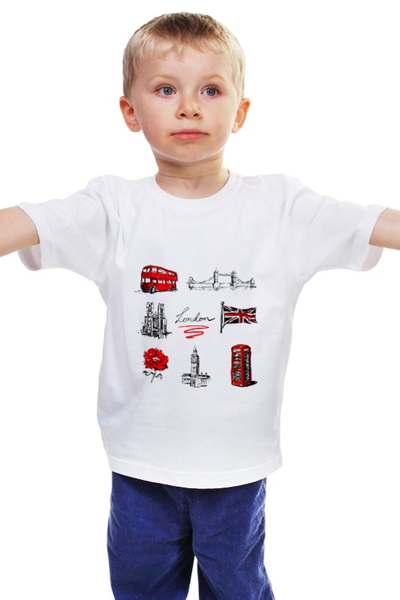 Заказать детскую футболку в Москве. Детская футболка классическая унисекс London от 2578862@bk.ru - готовые дизайны и нанесение принтов.