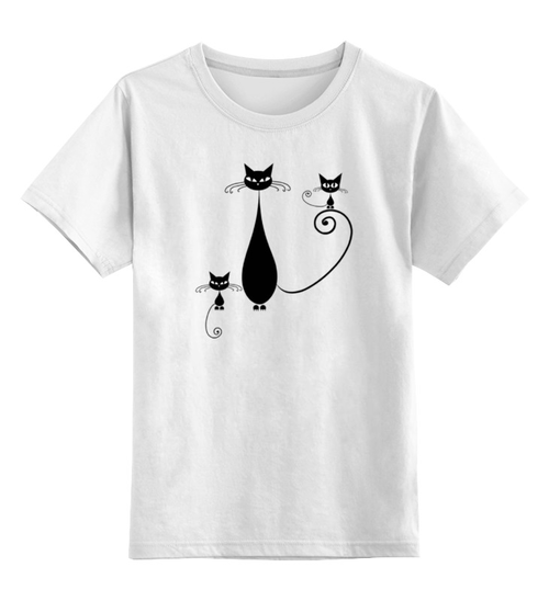 Заказать детскую футболку в Москве. Детская футболка классическая унисекс Кошечки с котятами  от ПРИНТЫ ПЕЧАТЬ  - готовые дизайны и нанесение принтов.