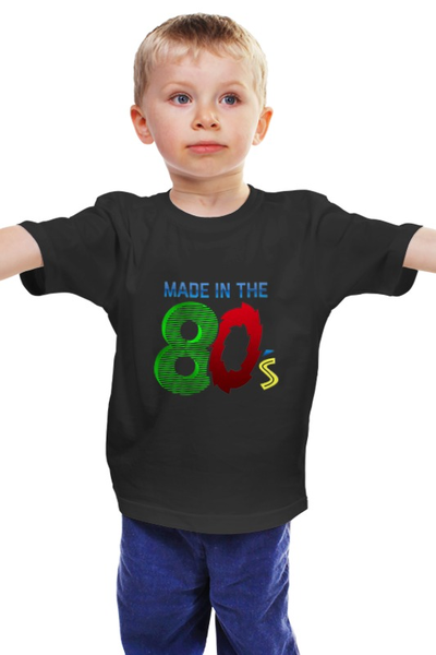 Заказать детскую футболку в Москве. Детская футболка классическая унисекс Made in the 80's.  от ПРИНТЫ ПЕЧАТЬ  - готовые дизайны и нанесение принтов.