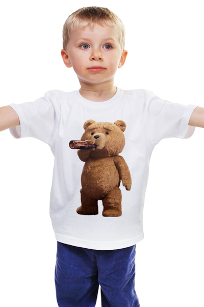 Заказать детскую футболку в Москве. Детская футболка классическая унисекс Мишка Тэд от balden - готовые дизайны и нанесение принтов.