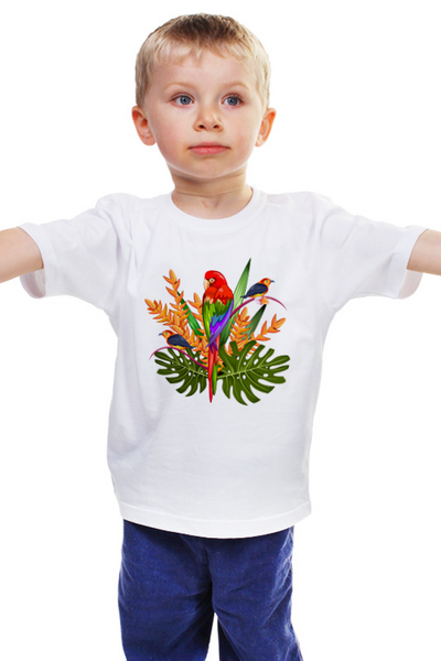 Заказать детскую футболку в Москве. Детская футболка классическая унисекс Летний мотив от Ирина - готовые дизайны и нанесение принтов.