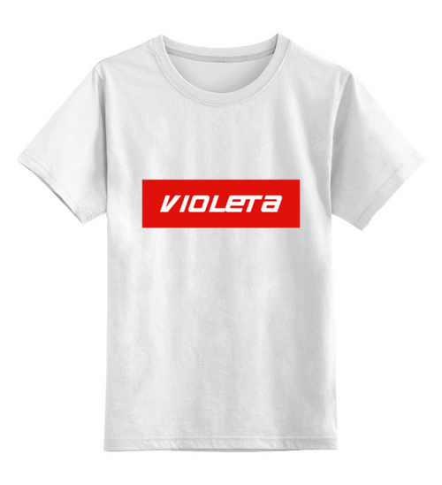 Заказать детскую футболку в Москве. Детская футболка классическая унисекс Violeta от THE_NISE  - готовые дизайны и нанесение принтов.