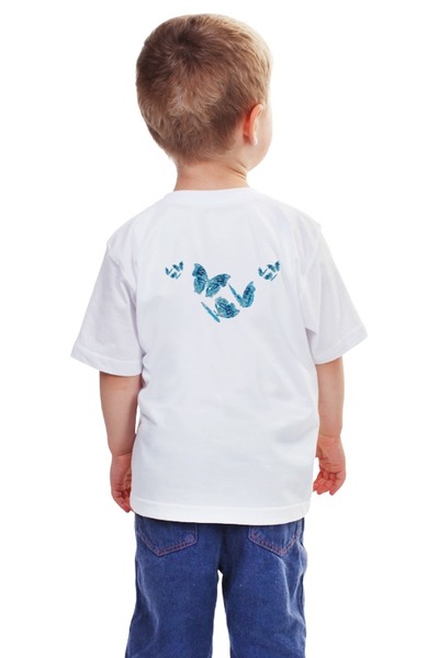 Заказать детскую футболку в Москве. Детская футболка классическая унисекс Лёгкий полёт бабочек от tanyazet - готовые дизайны и нанесение принтов.