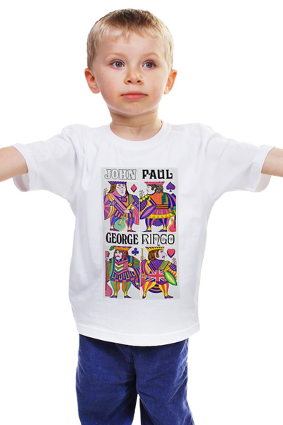 Заказать детскую футболку в Москве. Детская футболка классическая унисекс Битлз от eskiss - готовые дизайны и нанесение принтов.