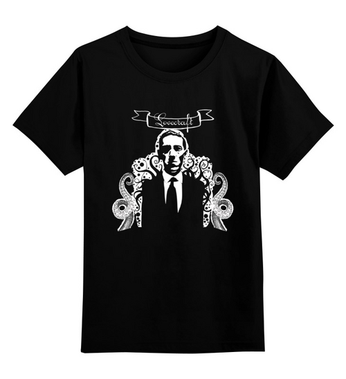 Заказать детскую футболку в Москве. Детская футболка классическая унисекс Lovecraft от baradin baradin - готовые дизайны и нанесение принтов.