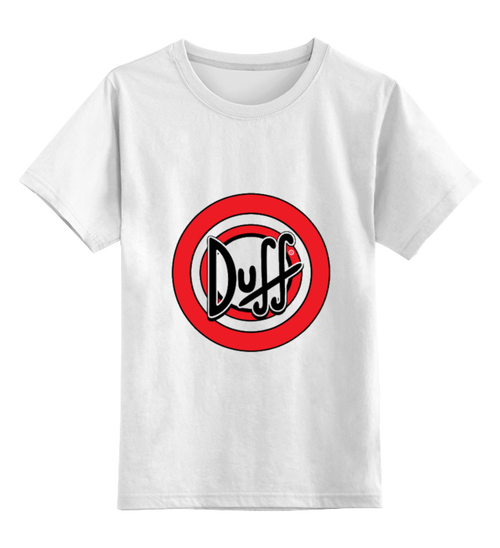 Заказать детскую футболку в Москве. Детская футболка классическая унисекс Duff beer от YellowCloverShop - готовые дизайны и нанесение принтов.