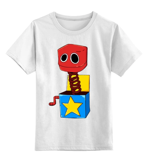 Заказать детскую футболку в Москве. Детская футболка классическая унисекс Бокси Бу: персонаж Поппи Плейтайм от weeert - готовые дизайны и нанесение принтов.