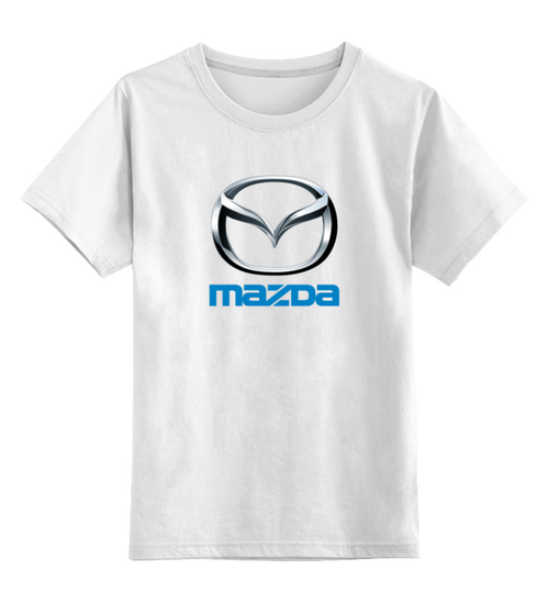 Заказать детскую футболку в Москве. Детская футболка классическая унисекс MAZDA от DESIGNER   - готовые дизайны и нанесение принтов.