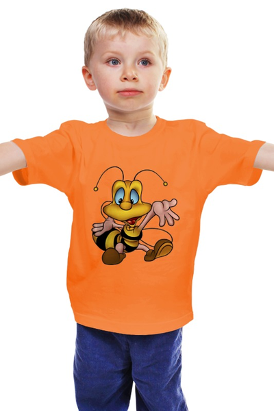 Заказать детскую футболку в Москве. Детская футболка классическая унисекс Пчела.   от ПРИНТЫ ПЕЧАТЬ  - готовые дизайны и нанесение принтов.