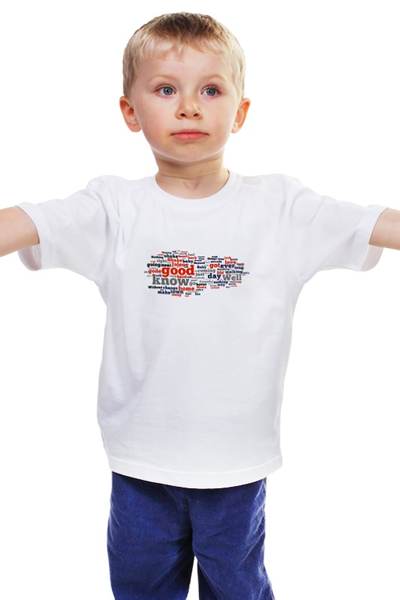 Заказать детскую футболку в Москве. Детская футболка классическая унисекс Слова, слова... от Виктор Гришин - готовые дизайны и нанесение принтов.