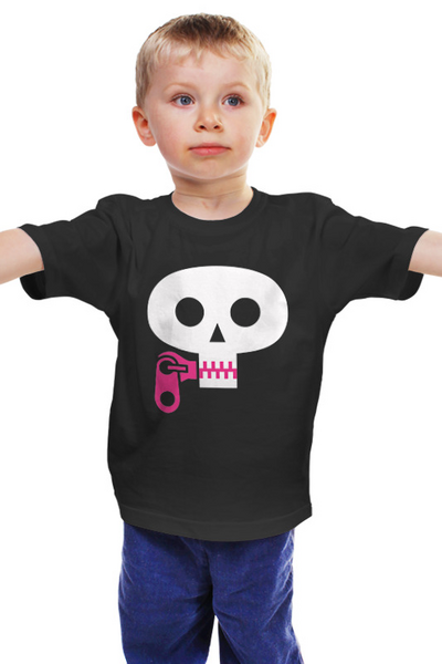 Заказать детскую футболку в Москве. Детская футболка классическая унисекс SkullLIVE от balden - готовые дизайны и нанесение принтов.