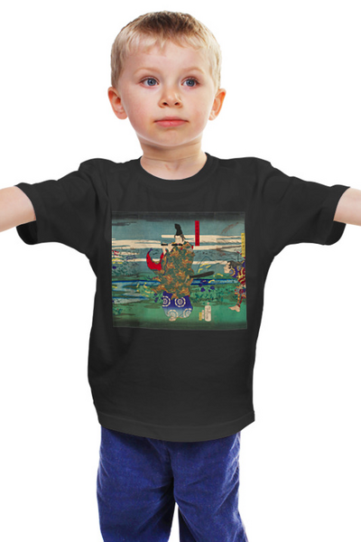 Заказать детскую футболку в Москве. Детская футболка классическая унисекс «Осенняя луна в Тоине» (2-я версия) от Andy Quarry - готовые дизайны и нанесение принтов.