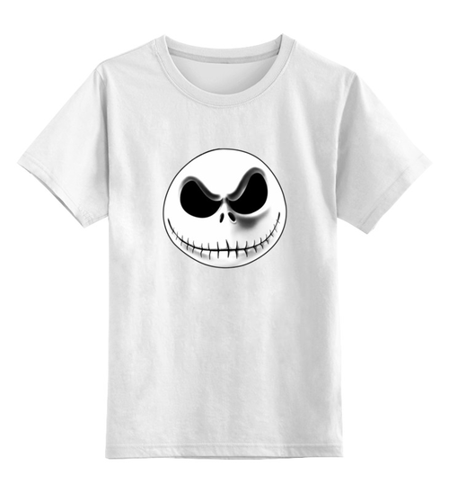 Заказать детскую футболку в Москве. Детская футболка классическая унисекс Jack Skellington (Джек Скеллингтон) от vphone - готовые дизайны и нанесение принтов.