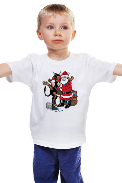 Заказать детскую футболку в Москве. Детская футболка классическая унисекс happy new year от торгаш - готовые дизайны и нанесение принтов.