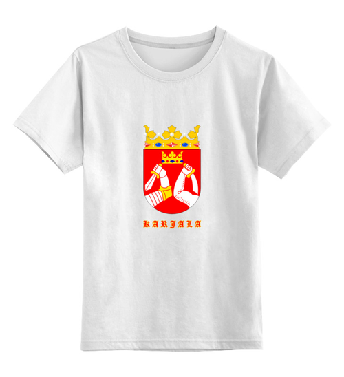 Заказать детскую футболку в Москве. Детская футболка классическая унисекс Карелия от Виктор Касаткин - готовые дизайны и нанесение принтов.