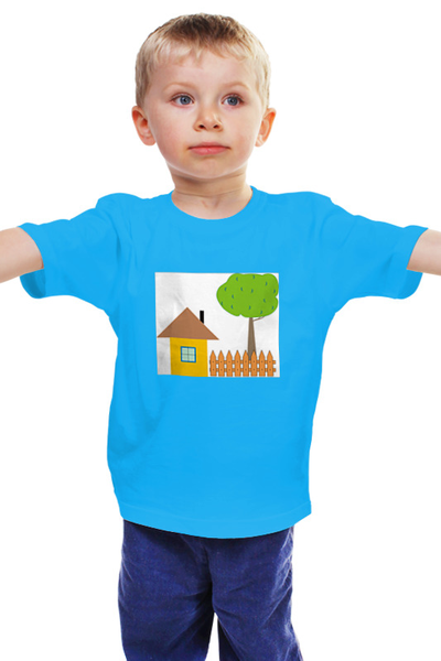 Заказать детскую футболку в Москве. Детская футболка классическая унисекс ьаьушкин домик от nikol - готовые дизайны и нанесение принтов.