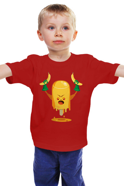 Заказать детскую футболку в Москве. Детская футболка классическая унисекс Сердитое эскимо от IrinkaArt  - готовые дизайны и нанесение принтов.