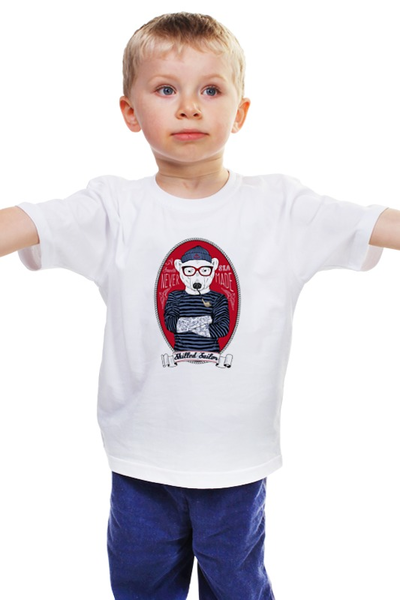 Заказать детскую футболку в Москве. Детская футболка классическая унисекс Моряк от sashadasha - готовые дизайны и нанесение принтов.