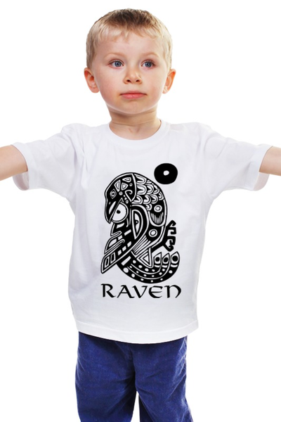 Заказать детскую футболку в Москве. Детская футболка классическая унисекс Raven Brand от Raven - готовые дизайны и нанесение принтов.