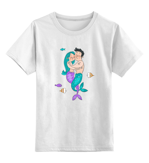 Заказать детскую футболку в Москве. Детская футболка классическая унисекс Подводная любовь от zen4@bk.ru - готовые дизайны и нанесение принтов.