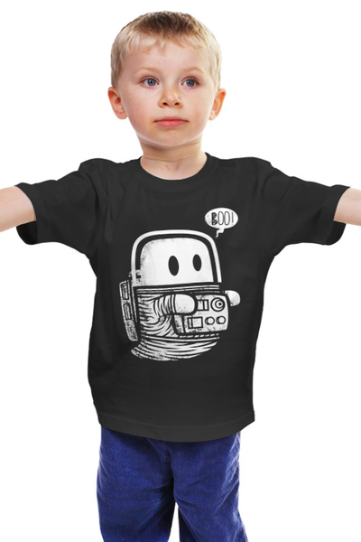 Заказать детскую футболку в Москве. Детская футболка классическая унисекс Космическое привидение от printik - готовые дизайны и нанесение принтов.