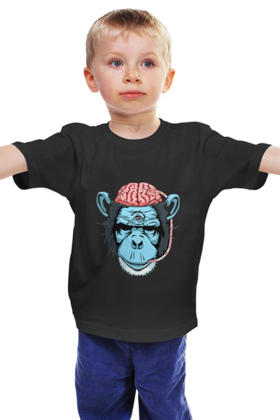 Заказать детскую футболку в Москве. Детская футболка классическая унисекс BrainMonkey от priceless - готовые дизайны и нанесение принтов.