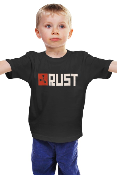 Заказать детскую футболку в Москве. Детская футболка классическая унисекс Rust. The computer game от Егор - готовые дизайны и нанесение принтов.