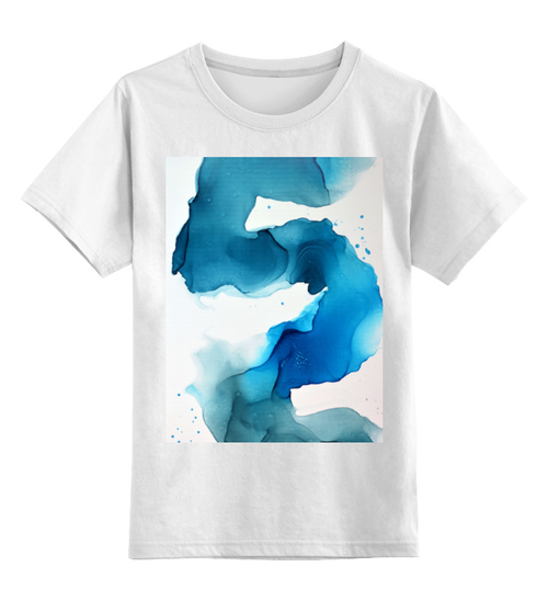 Заказать детскую футболку в Москве. Детская футболка классическая унисекс сине - голубое от Светлана Демина - готовые дизайны и нанесение принтов.
